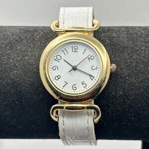 Y2K Gold & White Watch
